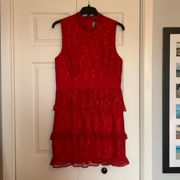 Red cocktail dress - Picture 2 of 5